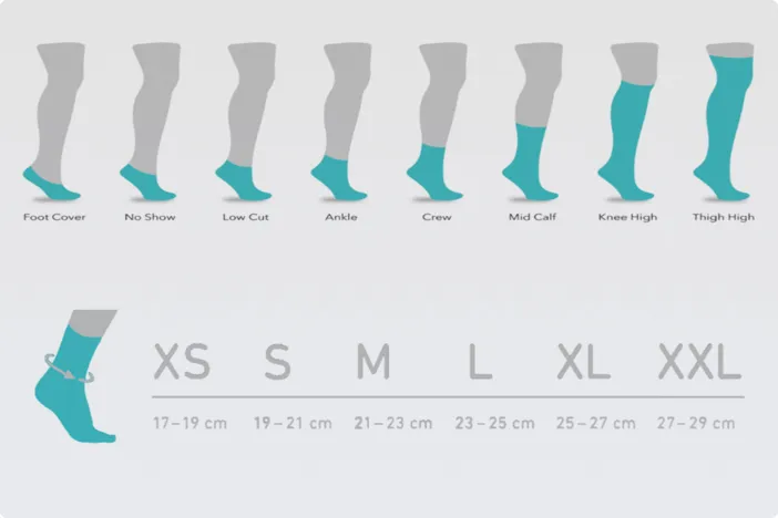 Optional Socks Sizes Optional Socks Sizes