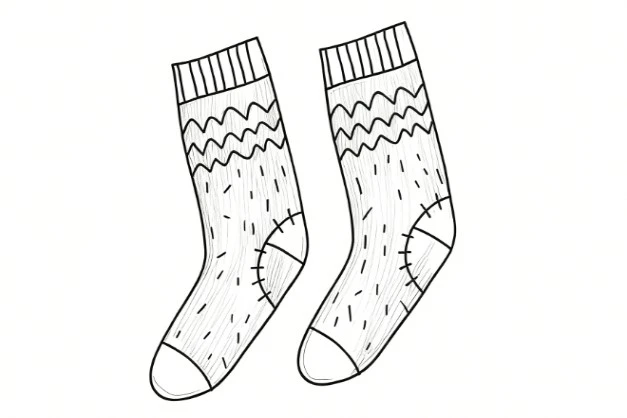 Sock Design Drawing Sock Design Drawing