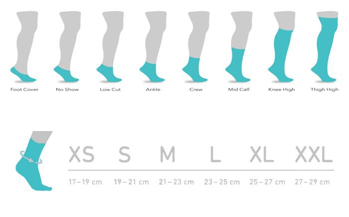 Optional Socks Sizes Optional Socks Sizes